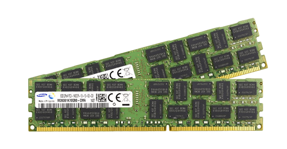 Samsung 16GB (2x 8GB) DDR3-1866 PC3-14900 1.5V DR x8 ECC Registered 240-pin RDIMM RAM Kit