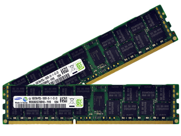 Samsung 32GB (2x 16GB) DDR3L-1333 PC3L-10600 1.35V / 1.5V DR x4 ECC Registered 240-pin RDIMM RAM Kit