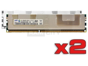 Samsung 32GB (2x 16GB) DDR3-1066 PC3-8500 1.5V QR x4 ECC Registered 240-pin RDIMM RAM Kit