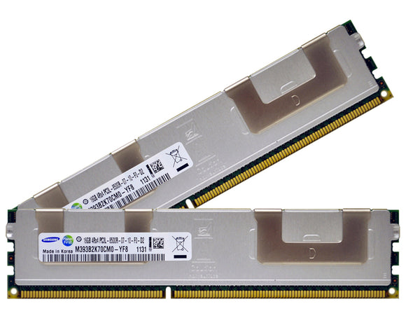 Samsung 32GB (2x 16GB) DDR3L-1066 PC3L-8500 1.35V / 1.5V QR x4 ECC Registered 240-pin RDIMM RAM Kit