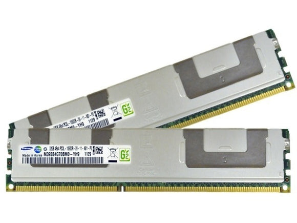 Samsung 64GB (2x 32GB) DDR3L-1333 PC3L-10600 1.35V / 1.5V QR x4 ECC Registered 240-pin RDIMM RAM Kit