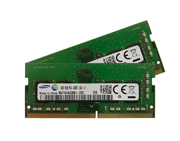 Samsung 16GB Kit (2x 8GB) DDR4-2400 SR SODIMM | 2xM471A1K43CB1-CRC