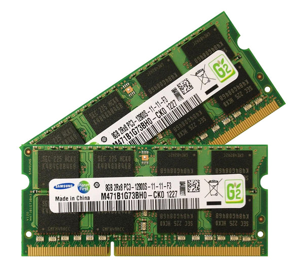 Samsung 16GB (2x 8GB) DDR3-1600 PC3-12800 1.5V DR x8 204-pin SODIMM RAM Kit