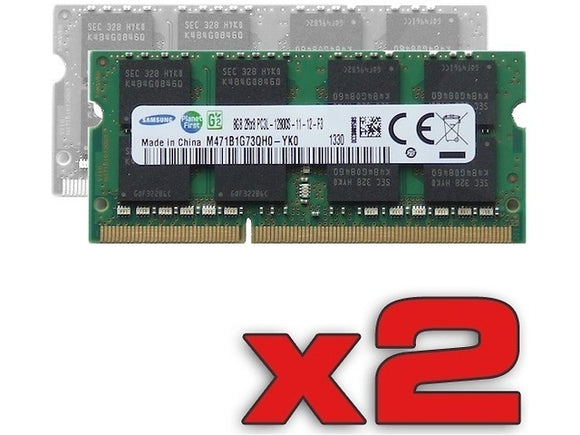 Samsung 16GB Kit (2x 8GB) DDR3-1600 DR x8 SODIMM 2xM471B1G73QH0