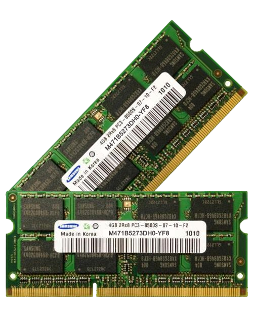 Samsung 8GB (2x 4GB) DDR3L-1066 PC3L-8500 1.35V / 1.5V DR x8 204-pin SODIMM RAM Kit