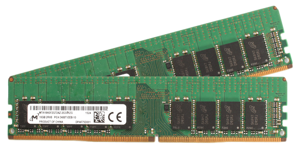 Micron 32GB (2x 16GB) DDR4-2400 PC4-19200 1.2V DR x8 ECC 288-pin EUDIMM RAM Kit