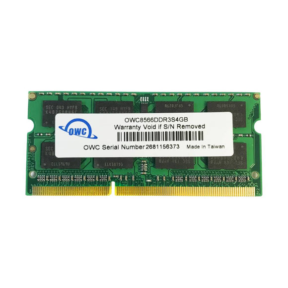 OWC 4GB (1x4GB) CL11 DDR3L-1866 PC3L-14900 1.35V / 1.5V DR x8 204-pin SODIMM RAM Module