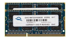 OWC 16GB (2x 8GB) CL11 DDR3L-1866 PC3L-14900 1.35V / 1.5V DR x8 204-pin SODIMM RAM Kit