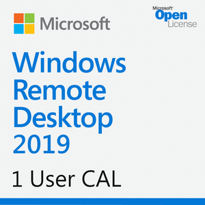 Microsoft Windows Server 2019 Single Remote Desktop User CAL - Open License