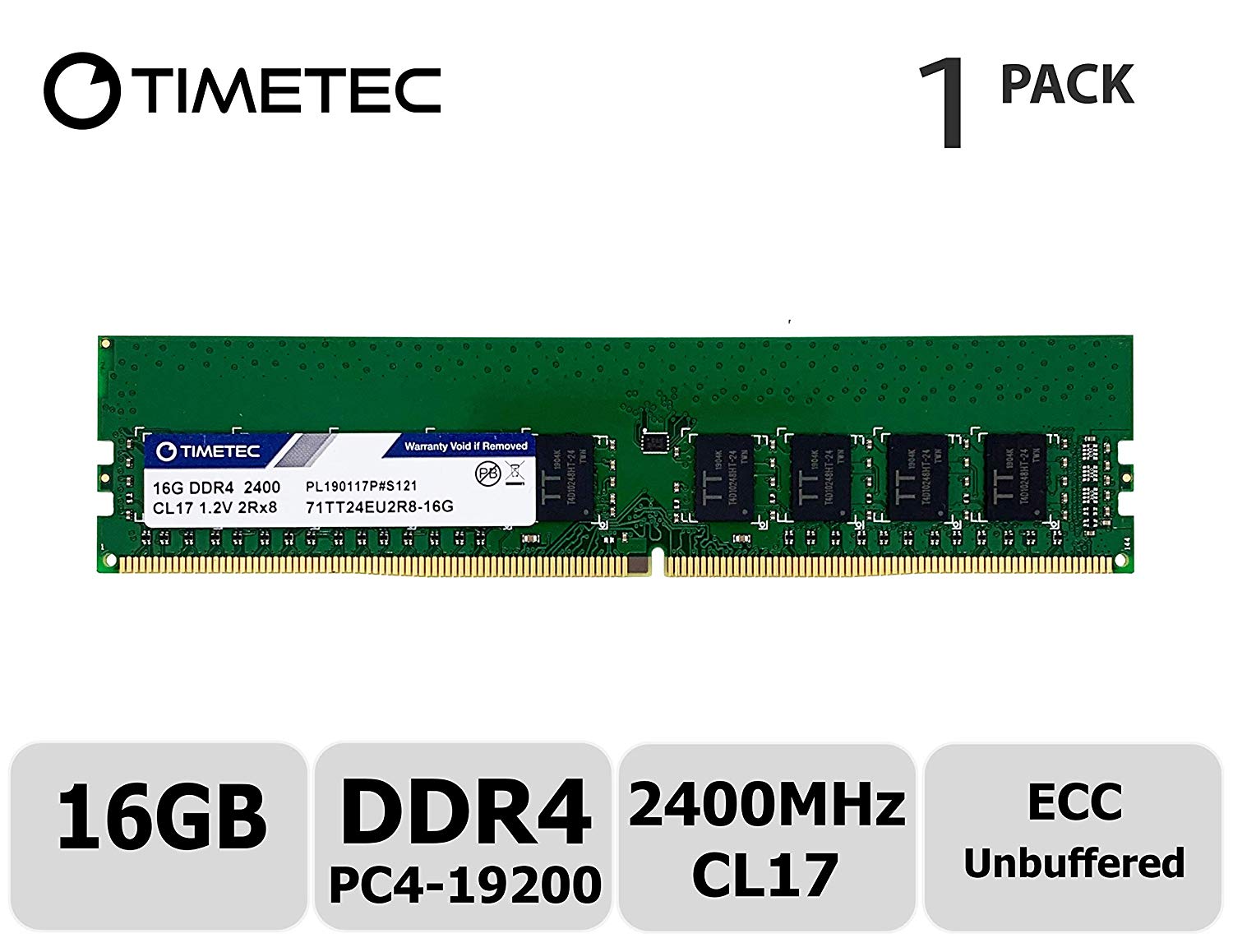 Crucial 16GB DDR4-2400 UDIMM – - Main Image