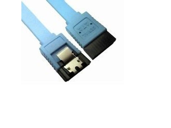 Astrotek SATA 3.0 Data Cable 50cm Male to Male 180 to 180 Degree with Metal Lock, Blue colour