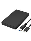 AKY Black USB 3.0 External Drive Case for 2.5 inch SSD or Hard Drive