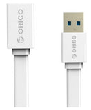ORICO 1M USB3.0 AM to AF Flat USB Cable - White
