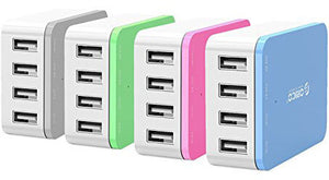 ORICO 4 x USB Port - Desktop Charger - Pink