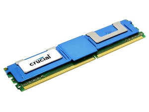 Crucial 8GB (1x 8GB) DDR2-667 PC2-5300 1.8V DR x4 ECC Fully Buffered 240-pin FB-DIMM RAM Module