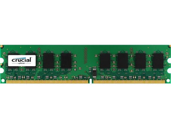 Crucial 1GB (1x 1GB) DDR2-800 PC2-6400 1.8V SR x8 240-pin UDIMM RAM Module