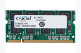 Crucial 1GB (1x 1GB) DDR-333 PC2700 2.5V DR x8 200-pin SODIMM RAM Module