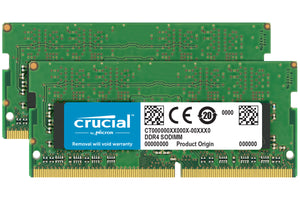 Crucial 32GB (2x 16GB) DDR4-2400 PC4-19200 1.2V DR x8 260-pin SODIMM RAM Kit