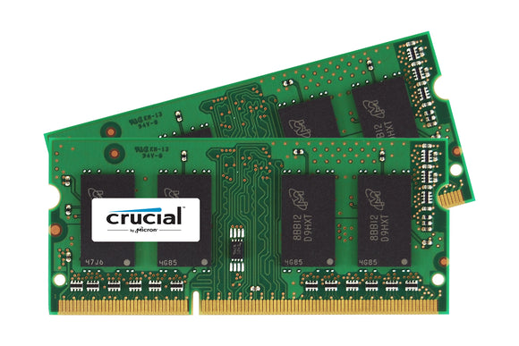 Crucial 8GB (2x 4GB) CL9 DDR3L-1333 PC3L-10600 1.35V / 1.5V DR x8 204-pin SODIMM RAM Kit for Mac (or PC)