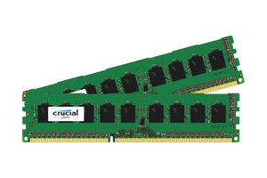 Crucial 16GB (2x 8GB) CL13 DDR3L-1866 PC3L-14900 1.35V / 1.5V DR x4 ECC 240-pin EUDIMM RAM Kit for Mac (or PC)