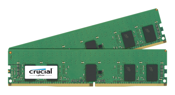 Crucial 16GB (2x 8GB) DDR4-2400 PC4-19200 1.2V DR x8 ECC Registered 288-pin RDIMM RAM Kit