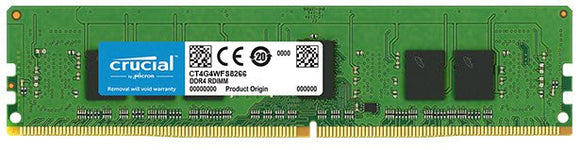 Crucial 4GB (1x 4GB) DDR4-2666 PC4-21300 1.2V SR x8 ECC 288-pin EUDIMM RAM Module