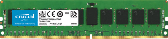 Crucial 8GB (1x 8GB) DDR4-2666 PC4-21300 1.2V DR x8 ECC Registered 288-pin RDIMM RAM Module