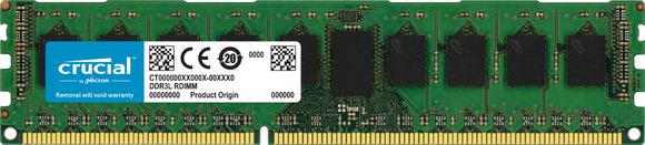 Crucial 8GB (1x 8GB) DDR4-2666 PC4-21300 1.2V SR x8 ECC Registered 288-pin RDIMM RAM Module