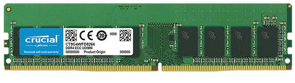 Crucial 8GB (1x 8GB) DDR4-2666 PC4-21300 1.2V DR x8 ECC 288-pin EUDIMM RAM Module