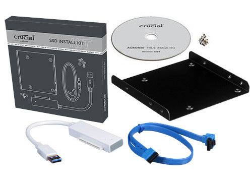 Crucial SSD Install Kit with USB Cloning Cable and Bracket