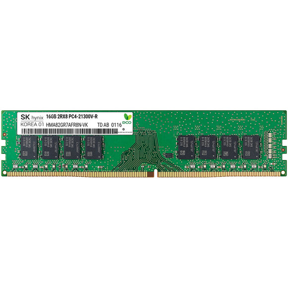 SK Hynix 1x 16GB DDR4-2666 RDIMM PC4-21300V-R Dual Rank x8 Module