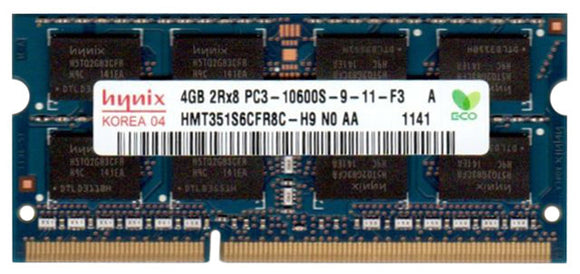 Hynix 4GB (1x 4GB) DDR3-1333 PC3-10600 1.5V DR x8 204-pin SODIMM RAM Module