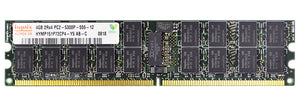Hynix 4GB (1x 4GB) DDR2-667 PC2-5300 1.8V DR x4 ECC Registered 240-pin RDIMM RAM Module