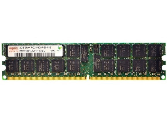 Hynix 2GB (1x 2GB) DDR2-667 PC2-5300 1.8V DR x4 ECC Registered 240-pin RDIMM RAM Module