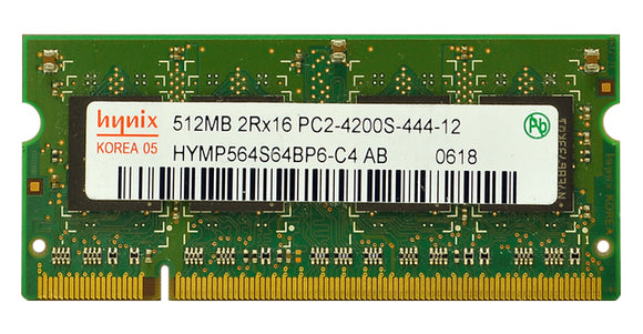 Hynix 512MB (1x 512MB) CL4 DDR2-533 PC2-4200 1.8V DR x16 200-pin SODIMM RAM Module