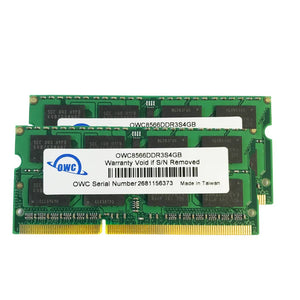 OWC 8GB (2x 4GB) CL11 DDR3L-1866 PC3L-14900 1.35V / 1.5V DR x8 204-pin SODIMM RAM Kit for Mac (or PC)