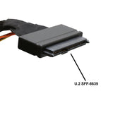 IOCREST U.2 (SFF-8639) to Mini-SAS (SFF-8643) 90cm Cable with 15-pin SATA power for 2.5" PCIe NVMe SSD