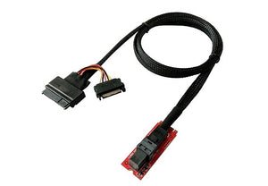 IOCREST U.2 (SFF-8639) to M.2 PCIe adapter w/ 90cm cable for 2.5" PCIe NVMe SSD