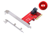 IOCREST U.2 (SFF-8639) to Standard PCIe adapter w/ 90cm cable for 2.5" PCIe NVMe SSD