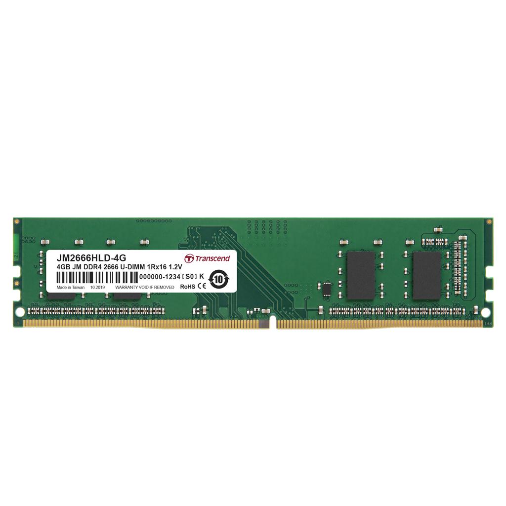 Transcend JetRam 4GB DDR4-2666 SR x8 UDIMM JM2666HLD-4G