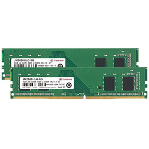Transcend JetRam 16GB (2x 8GB) DDR4-2666 PC4-21300 1.2V DR x8 288-pin UDIMM RAM Kit