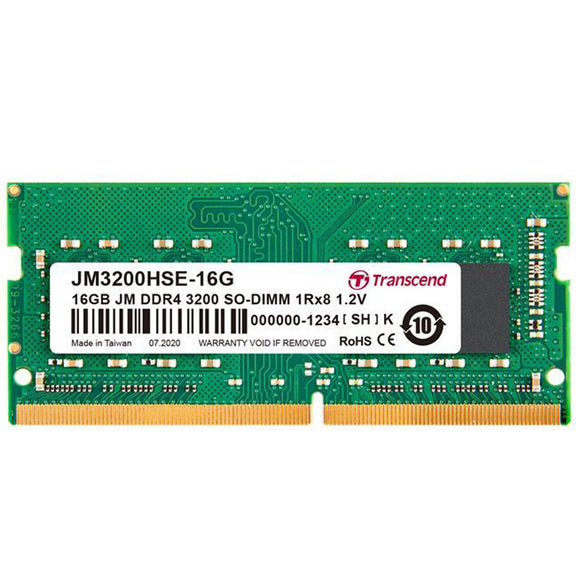 Transcend JetRam 16GB (1x 16GB) DDR4-2666 PC4-21300 1.2V DR x8 260-pin SODIMM RAM Module