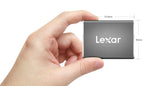 Lexar SL100 512GB TypeC Portable Slim SSD - 550/400 MB/s Sleek Design Durable DataVault Lite Software