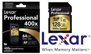 Lexar 400x 128GB CL10 SD Card Upto 90MB/s