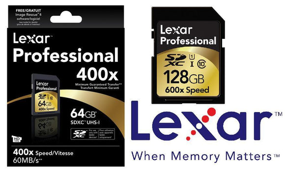 Lexar 400x 128GB CL10 SD Card Upto 90MB/s