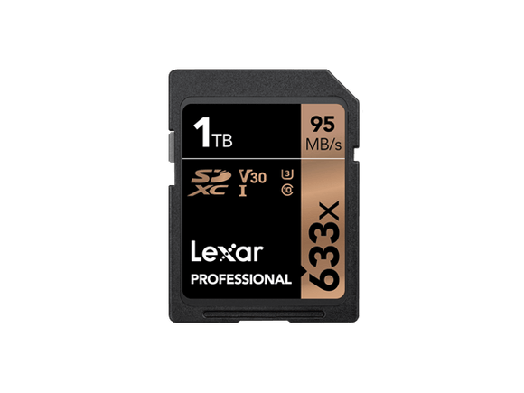Lexar Professional 633x 1TB SDXC UHS-I Card - Upto 95MB/s U3 C10 V30