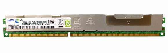 Samsung 32GB (1x 32GB) DDR3L-1333 PC3L-10600 1.35V / 1.5V QR x4 ECC Registered VLP 240-pin RDIMM RAM Module