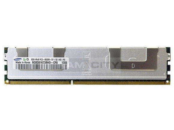 Samsung 8GB (1x 8GB) DDR3-1066 PC3-8500 1.5V QR x8 ECC Registered 240-pin RDIMM RAM Module