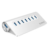 ORICO Aluminium 7 Port USB 3.0 Hub w/ 36W (12V/2.5A) Power Adapter w/ 1m USB 3.0 Type-A Cable