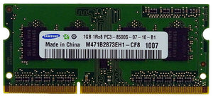Samsung 1GB (1x 1GB) DDR3-1066 PC3-8500 1.5V SR x8 204-pin SODIMM RAM Module